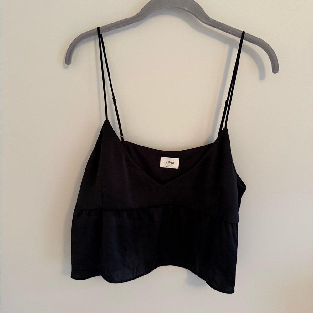 Wilfred Black Camisole with Spaghetti Straps